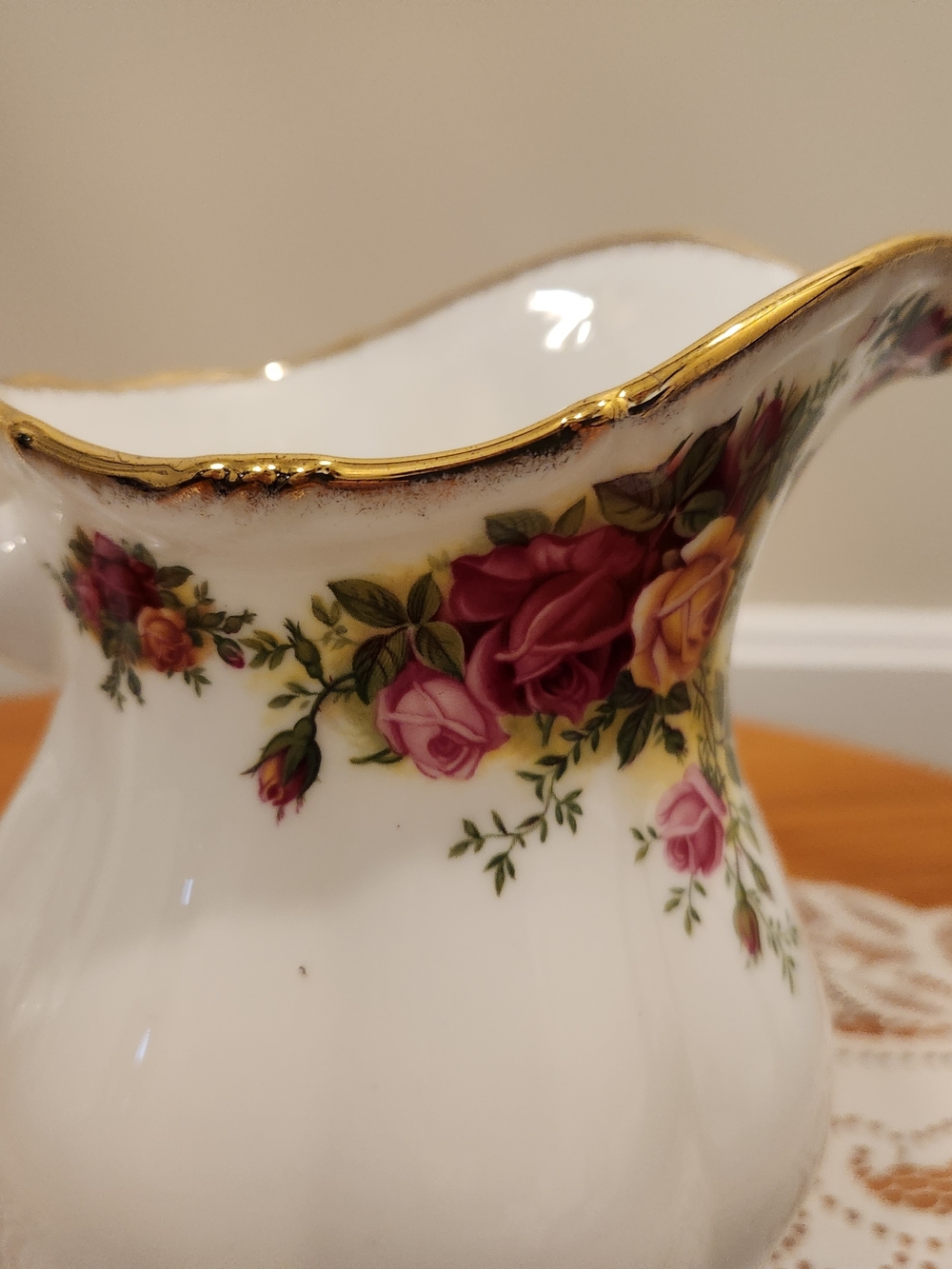 Royal Albert Old Country Roses Water Pitcher - Picture 5 of 10
